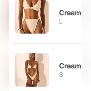 Elegant Cream Bikini Set